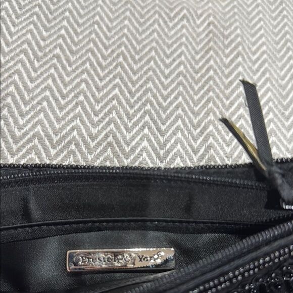 Preston & York Elegant Black Beaded Small Women's Bag - Picture 2 of 5